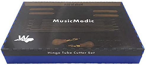 MUSICMEDIC.COM HINGE TUBE CUTTER SET. TOOLS FOR WOODWIND REPAIR, SAXOPHONE, CLARINET, FLUTE, OBOE, BASSOON