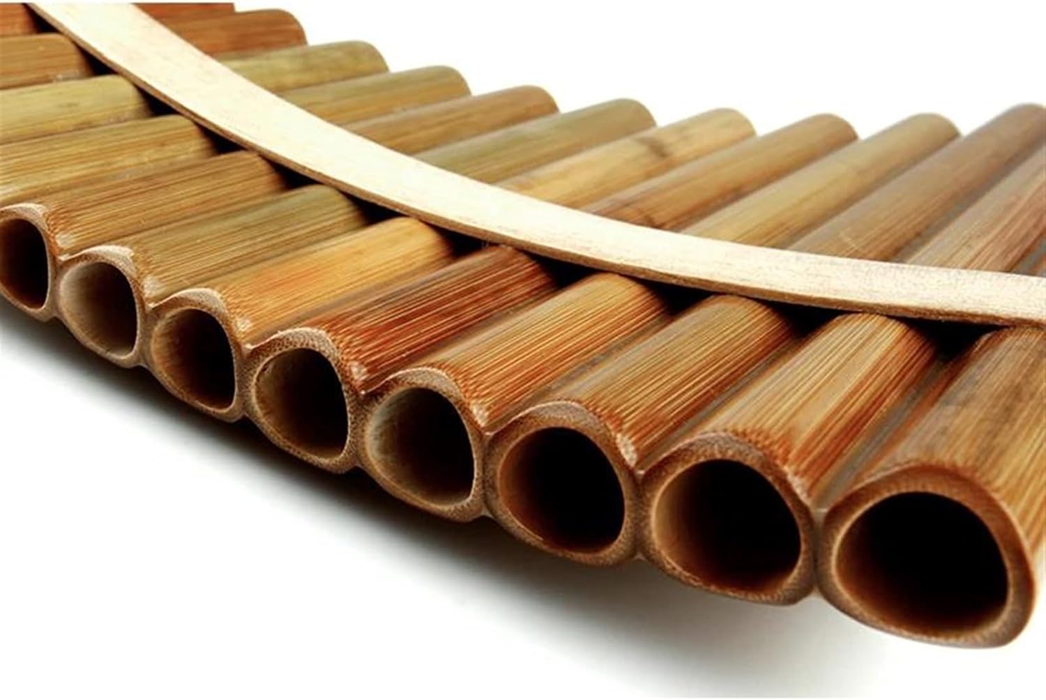 pan flute for beginners 18 Pipes Pan Flute F Key Pan Pipes Woodwind Instrument Chinese Traditional Musical Instrument Pan Flute (Color : Left)