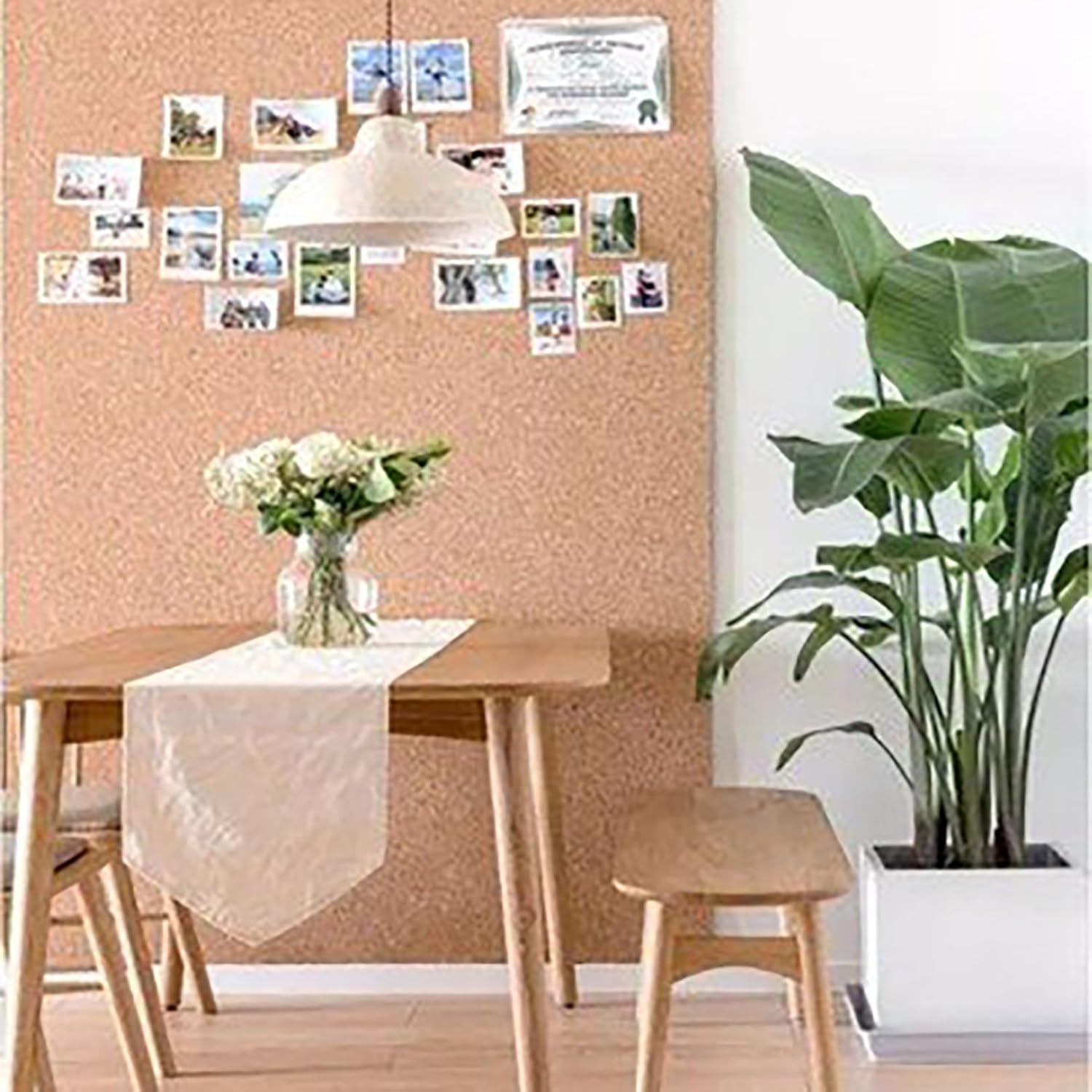 LYZLPHLL Cork Roll, Cork Board Sheet, High Density Cork Roll, Bulletin Board, Easy to Cut, 1/3