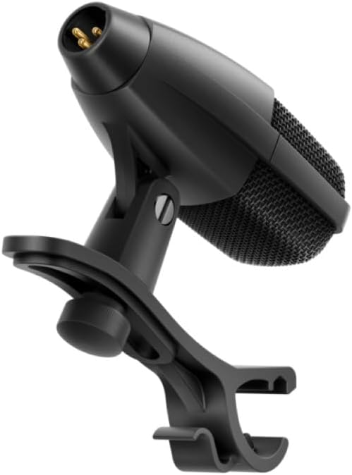 Sennheiser MD 421 KOMPAKT Multipurpose Cardioid Dynamic Microphone with Drum Clamp Bundle with On-Stage Stands MS7920B Bass Drum/Boom Combo Mic Stand, XLR- XLR Cable