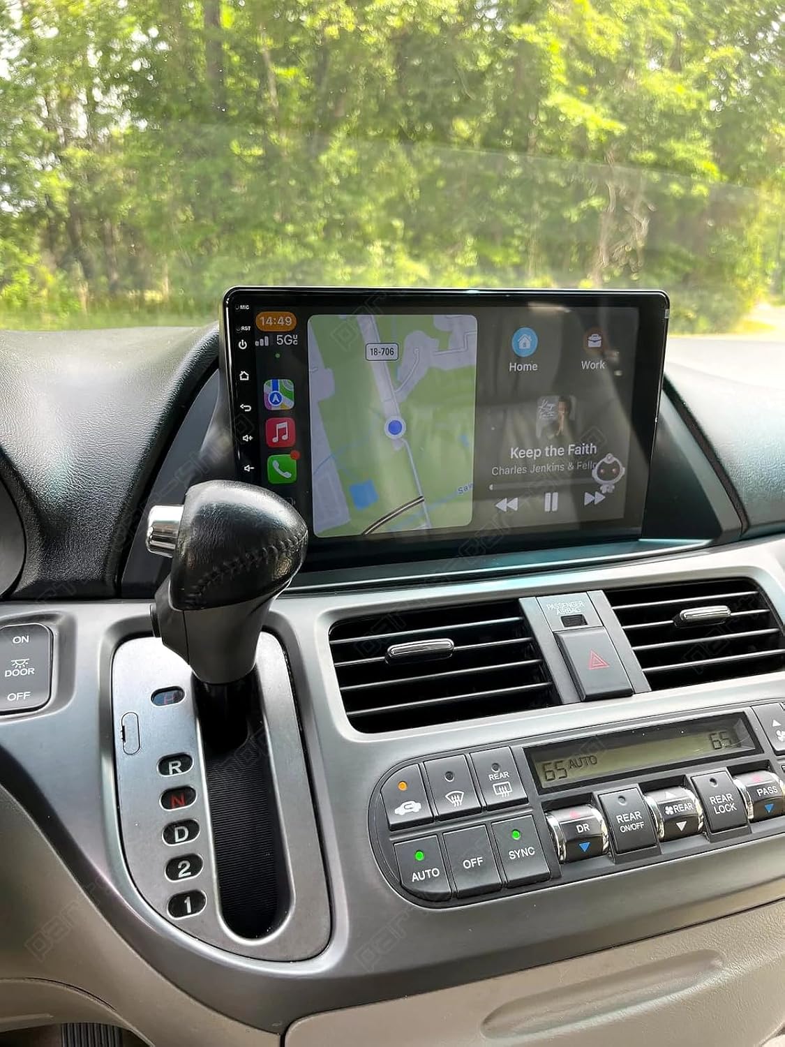 Double Din Radio for Honda Odyssey 2010 Android Car Stereo with Wireless Carplay Android Auto, 10