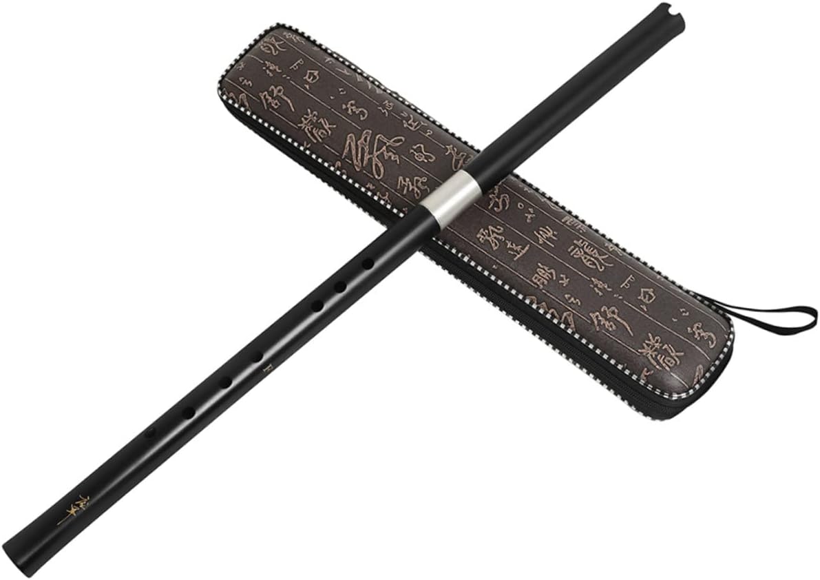 Kisangel Traditional Flute Chinese Instrument Vertical Flute for Beginners Woodwind Musical Instrument Key Material Beautiful Tone Box