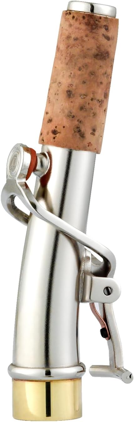 Antigua Winds PowerBell Professional Bb Soprano Saxophone (Yellow brass/classic nickel-plated/enlarged bell/new neck design/ergonomic design/hand engraving/ABS case)/WRSS4290CN