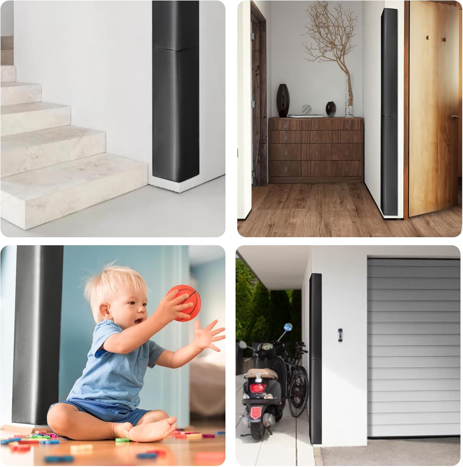 Black Wall Corner Padding 72