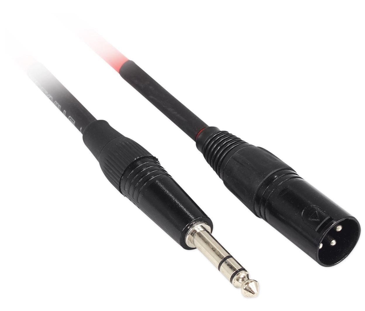Rockville (8 RCXMB30R 30' Male REAN XLR to 1/4'' TRS Cable Red 100% Copper
