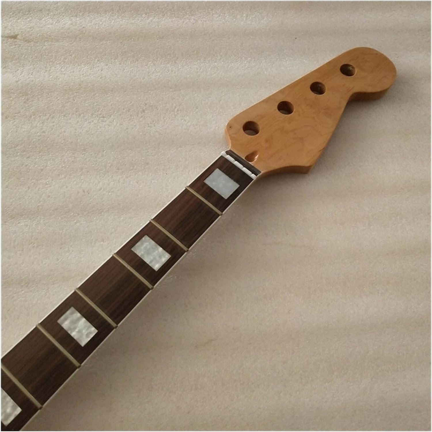 TSTS Maple Bass Neck for 4 String 24 Fret Electric Bass Guitar Neck Replacment Guitar ​Neck Replacement