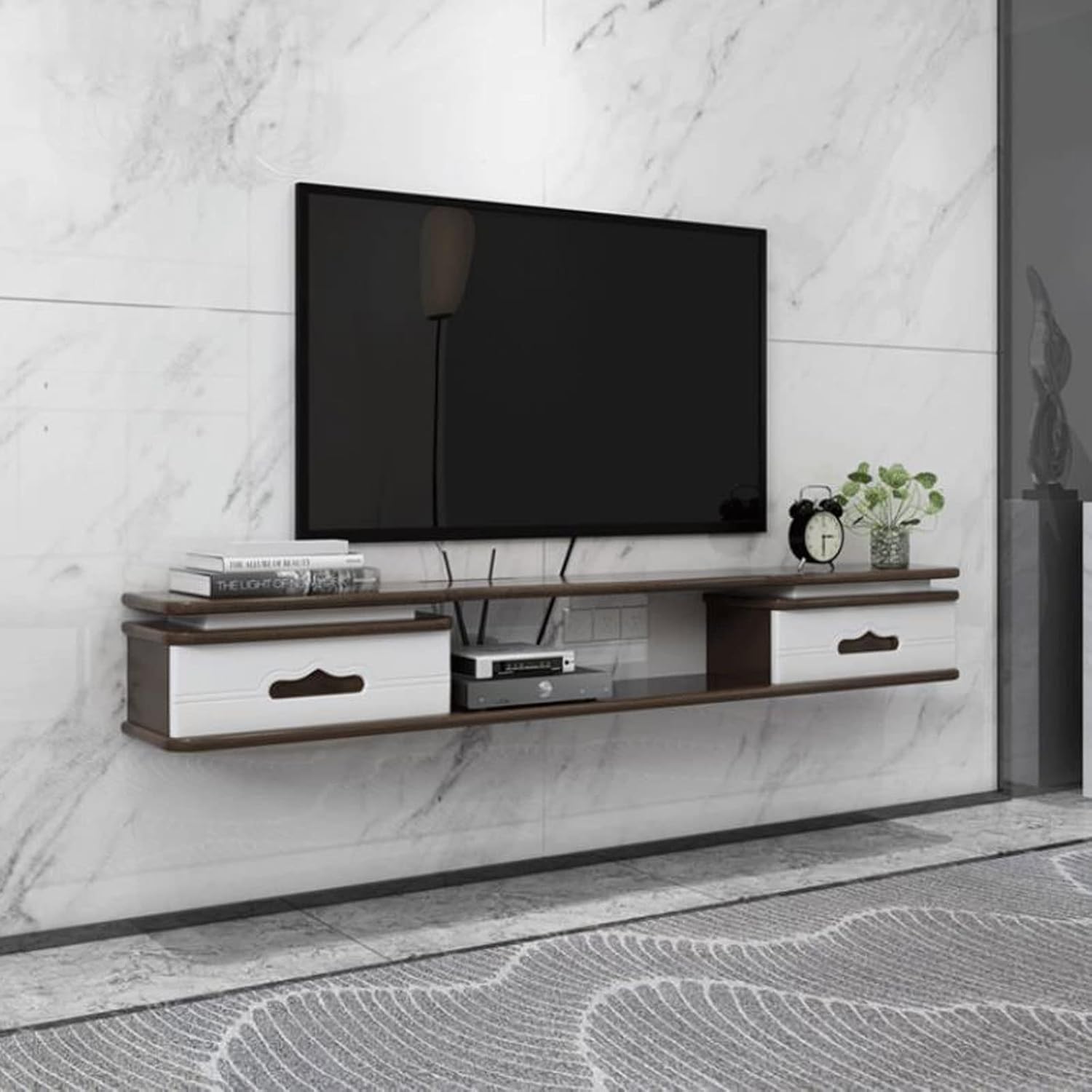 Floating Shelf Wall Shelf Wall Mounted TV Cabinet TV Stands TV Console TV Shelf Bookcases Wall Mount Corner Shelves Display Ledge Utility Storage Shelf Home Décor Accents Shelves Organizer