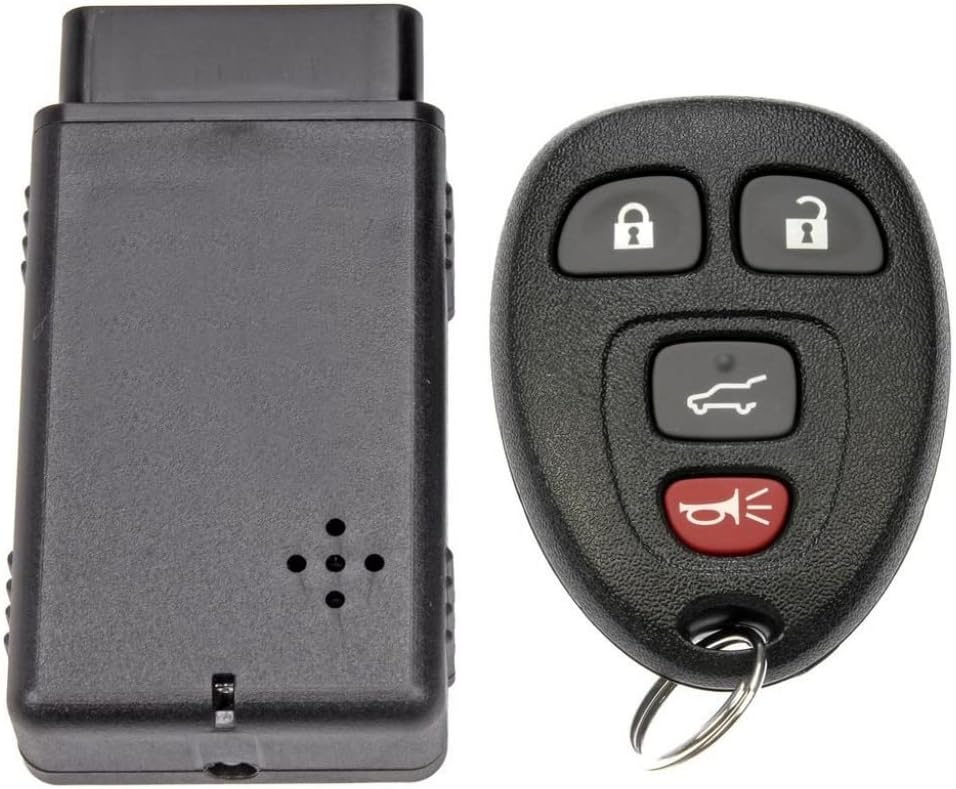 KarParts360 for Buick Enclave 2011 2012 2013 2014 Keyless Entry Remote | Black | Standard Grade | with Batteries | 4 Pieces Button | Replacement for 15913416, 20869054