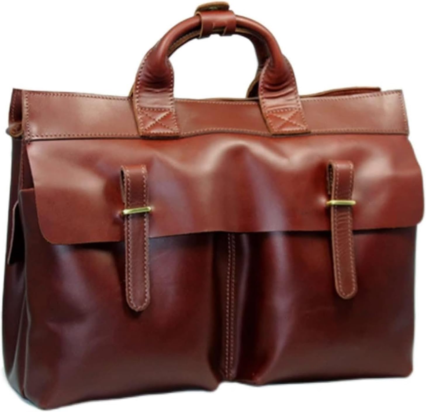 Stylish Leather Laptop Bag For Men Messenger Bag Vintage Briefcase Shoulder Bag For Work And Travel Handbag briefcases