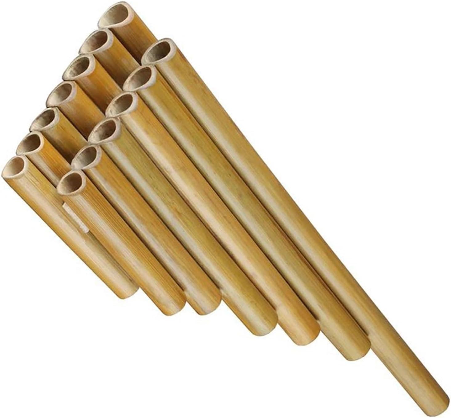 pan flute for beginners 13 C/G Key Pipes Pan Flute Double Pipes Traditional Woodwind Musical Instrument For Musical Lover (Color : LEFT-C)