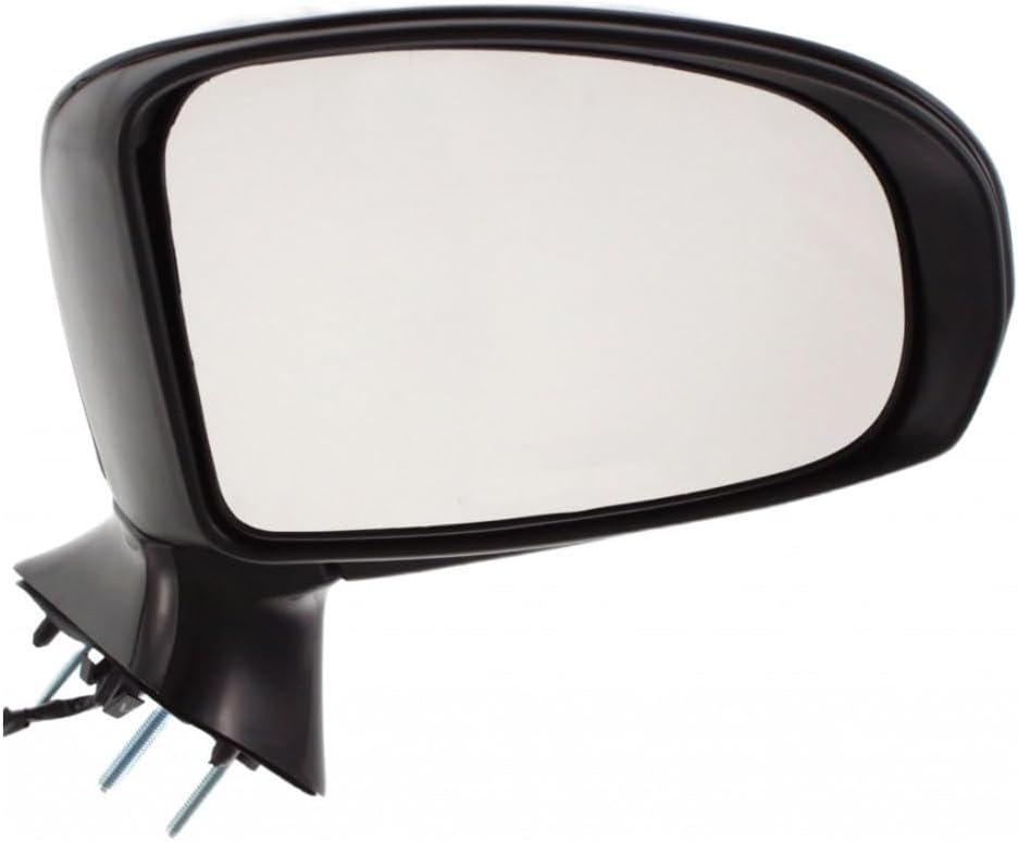 KarParts360 For Toyota Venza 2009 2010 2011 2012 Door Mirror Passenger Side | Power | Foldaway | Heated | Paint To Match | Black | Convex | Replacement For TO1321258 | 879100T021C0