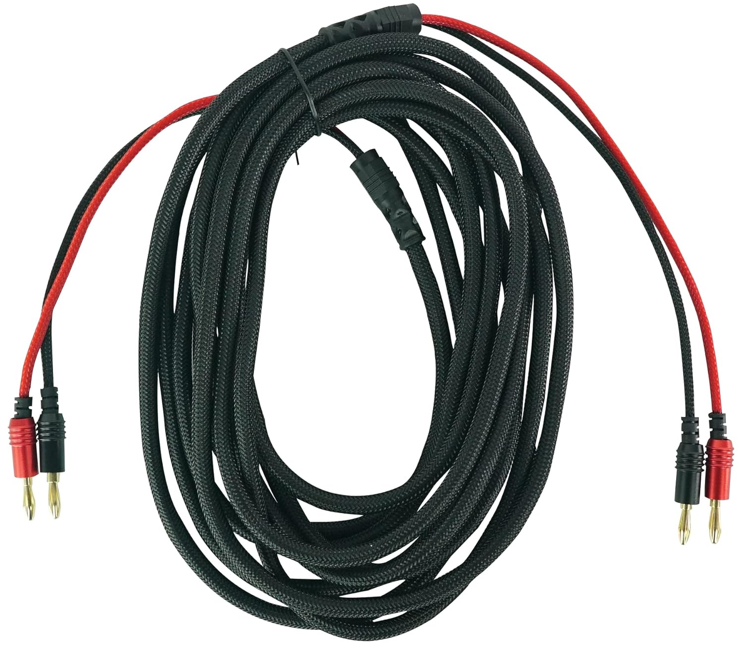 Rockville 8 BN20 20 Foot 14 AWG 100% OFC Copper Banana to Banana Braided Cables