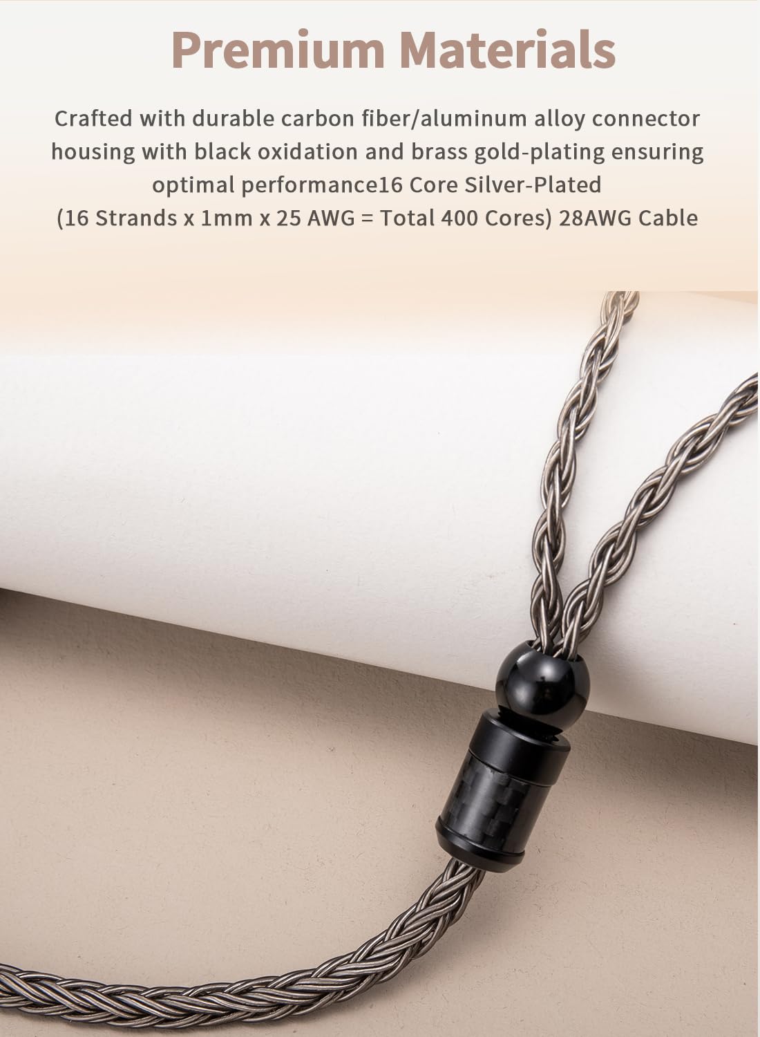 4 Pin XLR Balanced Headphone Cable Compatible with Sennheiser HD800s HD800 HD820s HD820 HD8XX Dharma D1000 16 Core Upgrade Replacement Cord (with 4 Pin XLR Balanced, 3Meters/10ft)