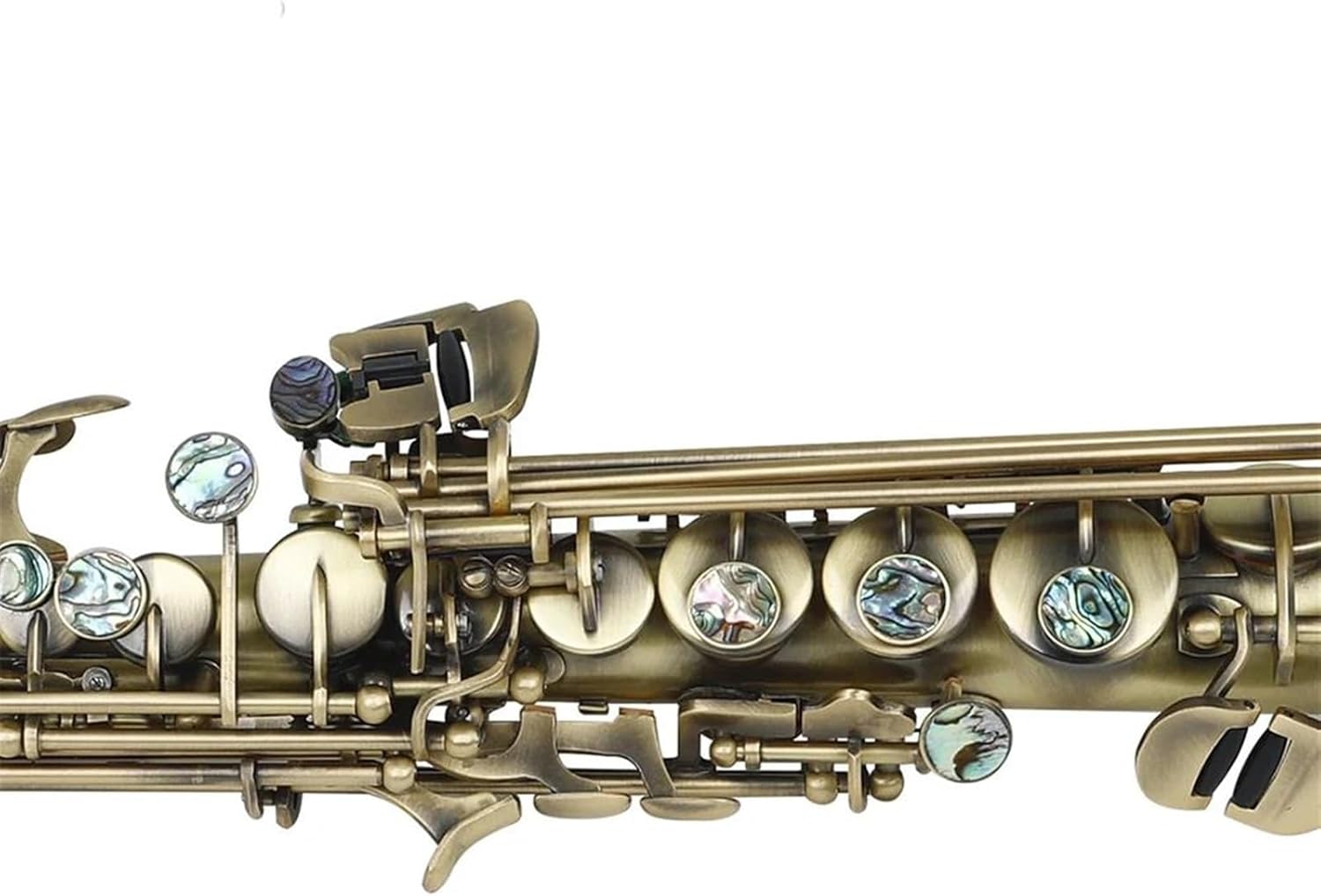 Beginner saxophone Soprano Saxophone Bronze Straight Sax Bb B Flat Saxofon Woodwind Musical Instrument With Saxophone Accessories