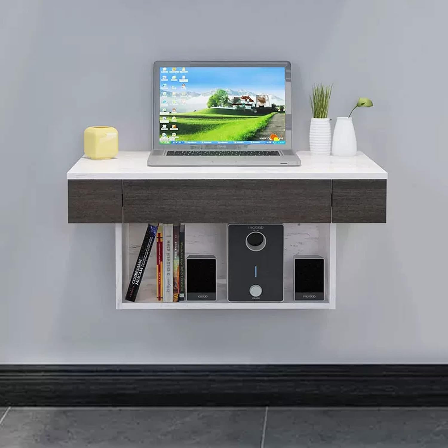 Computer Desk Wall mounted TV Cabinet Floating Shelf Wall Shelf Bedroom Living room Office Study Table Reading Desk TV Stand Multimedia Shelf Mobile Shelf Gaming Shelf Wall Mount Corner Shelves