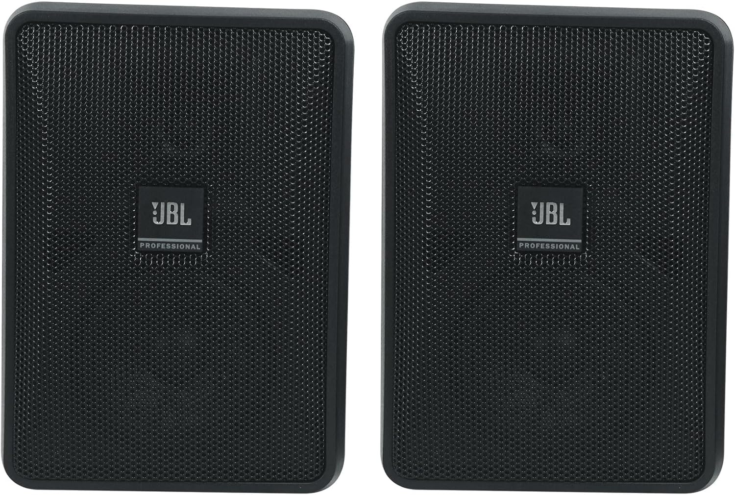 JBL Professional Control 23-1 Ultra-Compact Indoor/Outdoor Background/Foreground Speaker, Black, Sold as Pair