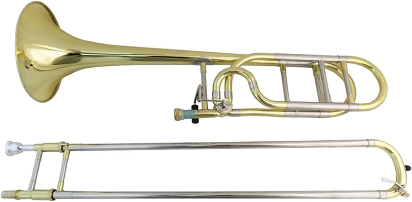 Student Trombone Bb/F Tenor Trombone Tuning Slides F Attachment with Case Mouthpiece Brass Musical Instruments Trombone Kit