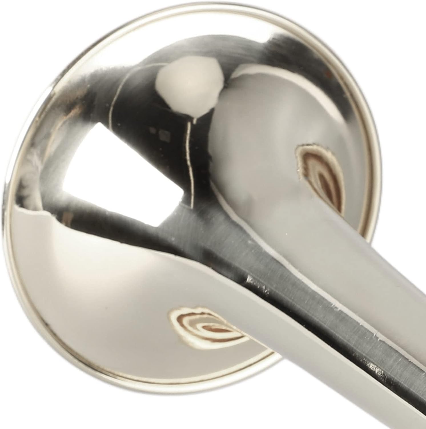 Military Bugle Brass Cavalry Trumpet with Mouthpiece for Beginners Marching Band Cavalry Style Outdoor Ceremonies(Silver)