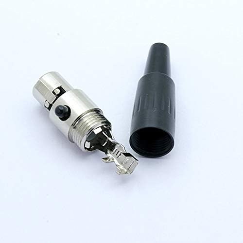Davitu Electrical Equipments Supplies - 22sets Mini XLR 3 4 5 Pin Male + Female Plug XLR Audio Microphone Connector MIC for Cable Soldering Straight Adapter - (Color: 3PIN)