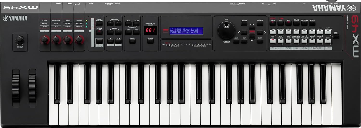 Yamaha MX49BK Music Production Synthesizer, Black