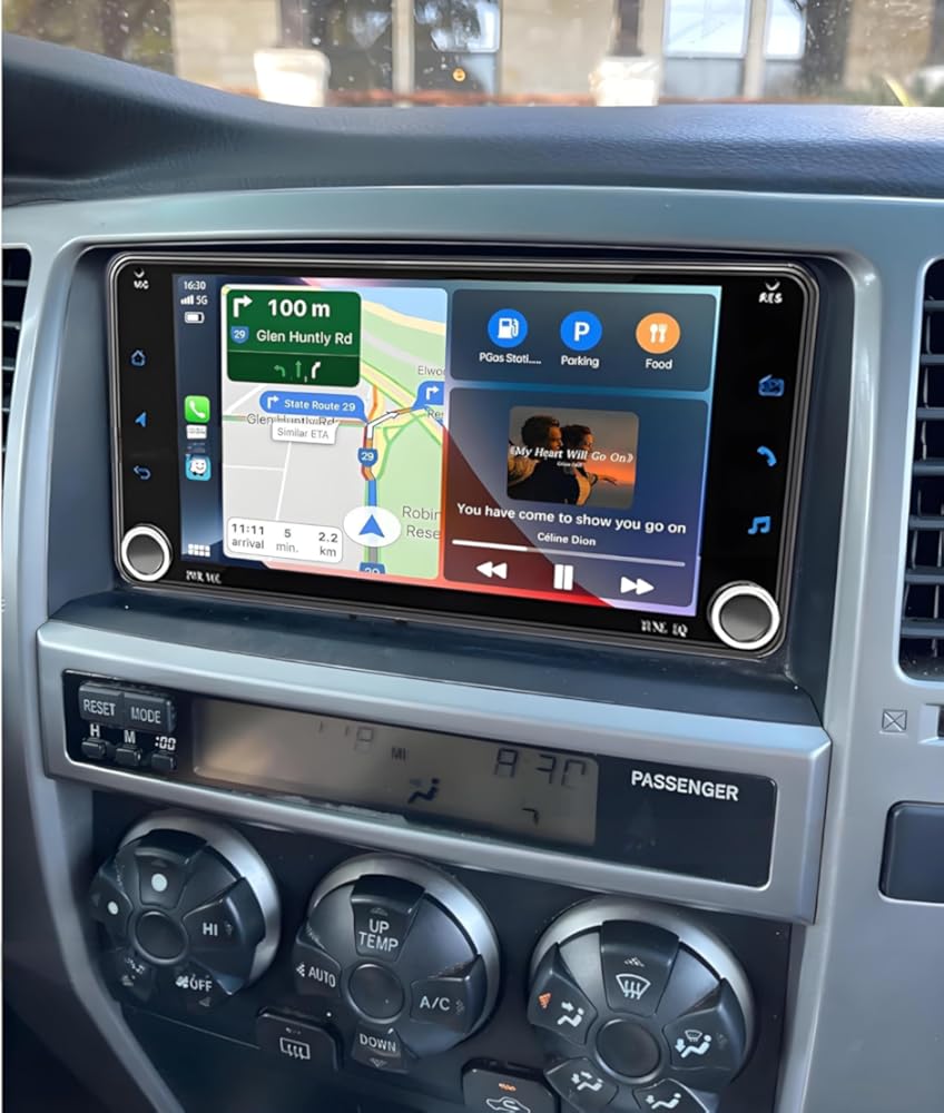 4+64G 7in Car Stereo for Toyota 4Runner 2003-2009 w/GPS Navigation with Carplay w/Android Auto Double Din Touchscreen Car Radio Receiver Backup Camera
