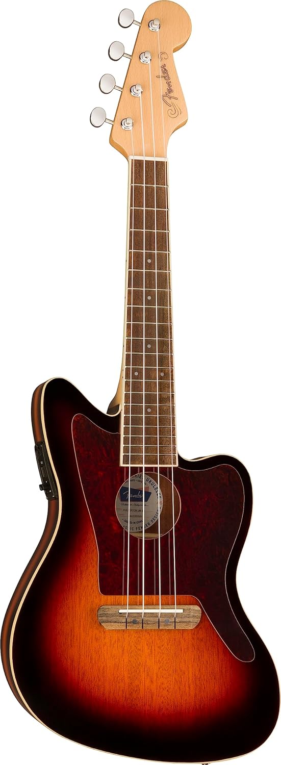 Fender, 4-String Ukulele, Right, 3-Color Sunburst (0970533500)