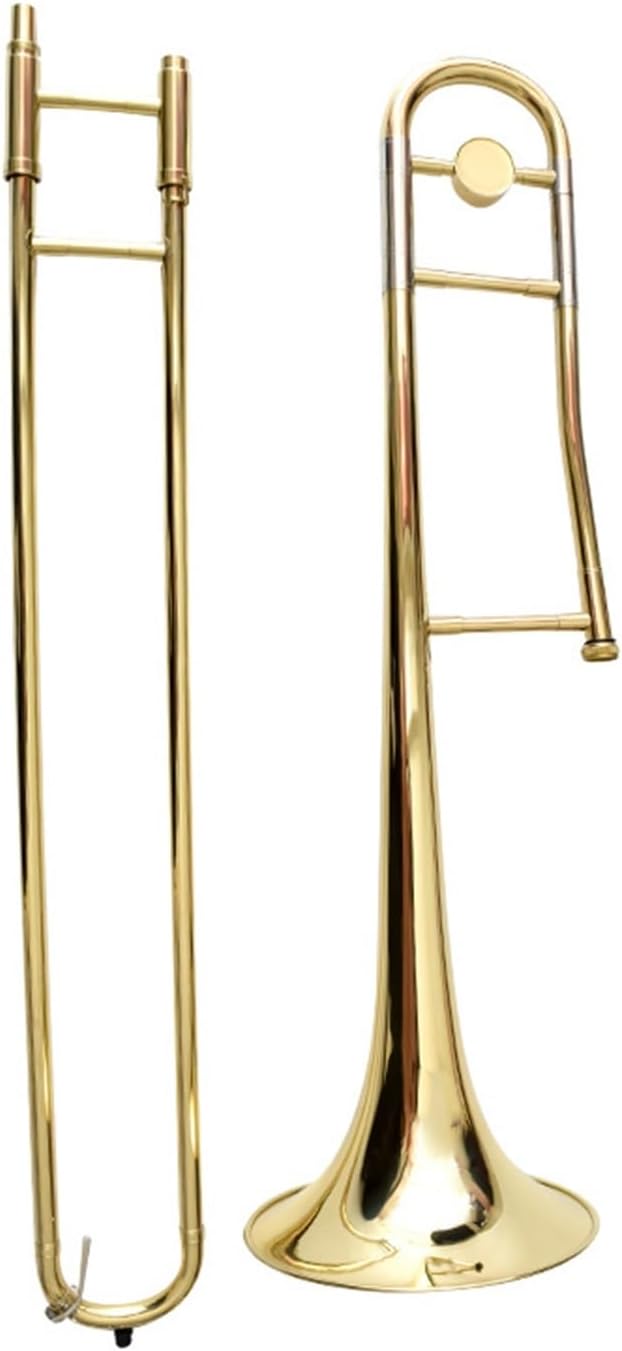 Adult Trombone Instrument Professional Trombone Upright Key Pull Pipe B Flat Piston Playing Practice Instrument