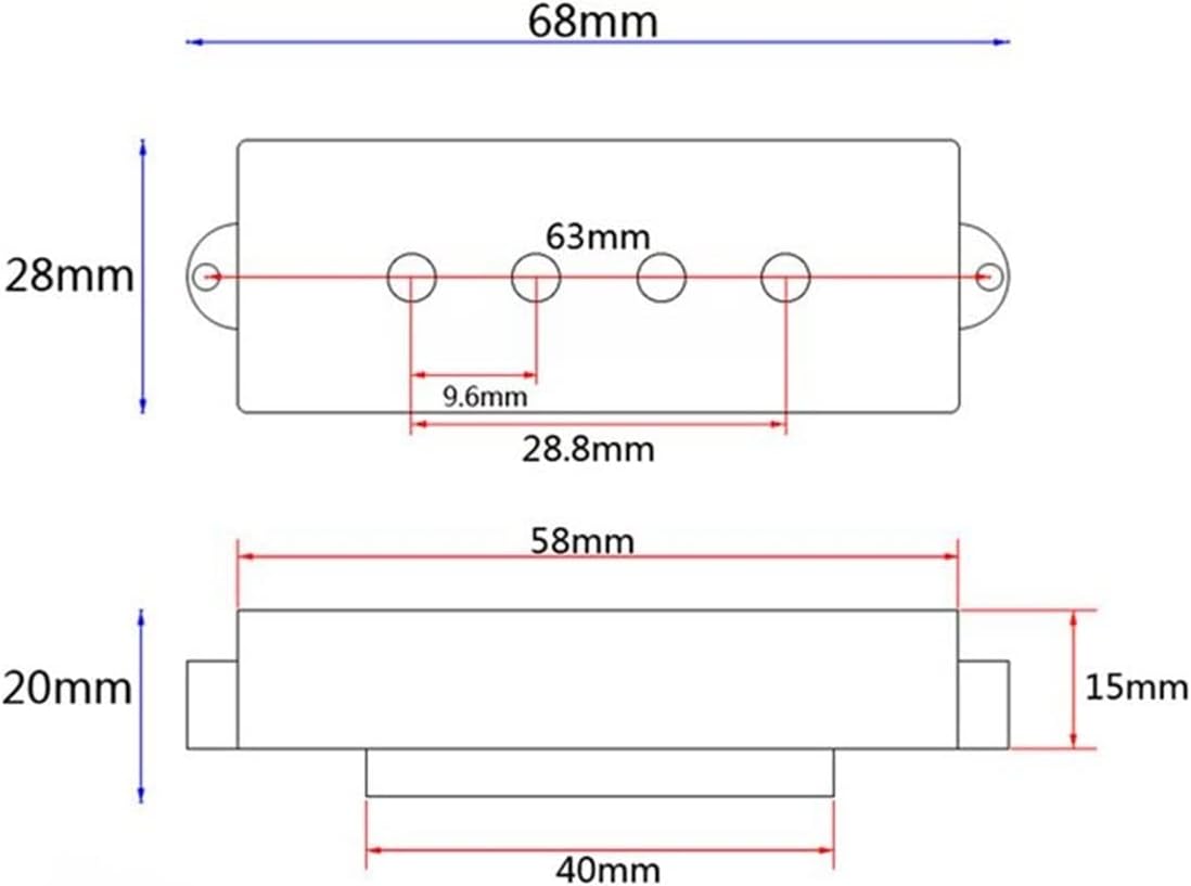 TSTS Guitar Prewired Harness 1 Set Wiring Harness Active Preamp Pickup for Bass Guitar Parts