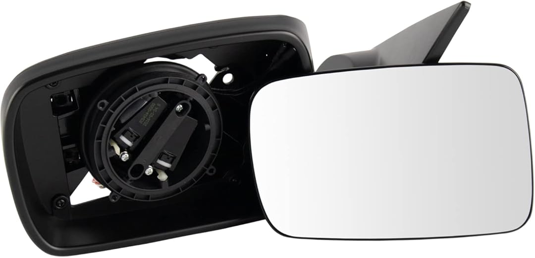 TRQ Driver Side Mirror Power Heated Manual Folding Memory Paint to Match Compatible with 1999-2000 BMW 323i 323Ci 328i 328Ci, 2001-2003 BMW 325Ci 330Ci BM1320135 BM1320136