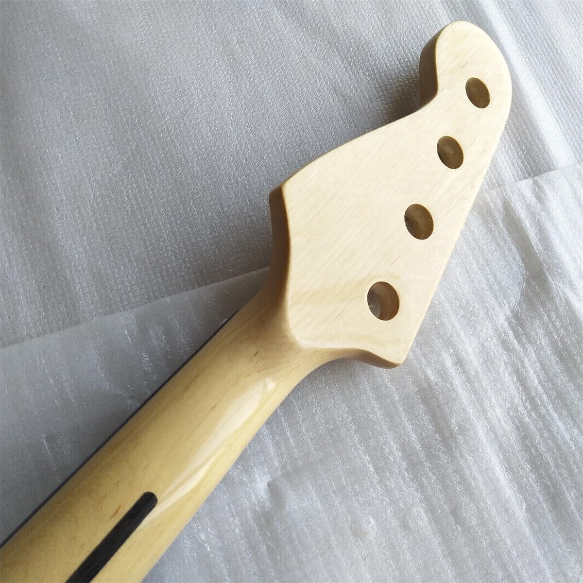 Fretless J BASS Guitar Neck Maple 20 Fret Rose Real Inlay 4 String Gloss