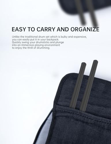 Generic Pocket Drum, Electric Drum Set, Virtual Drum Kit Portable Virtual Reality Drum Set Electronic Drum Set for Beginners Children Adults, Generic16wgz5padb