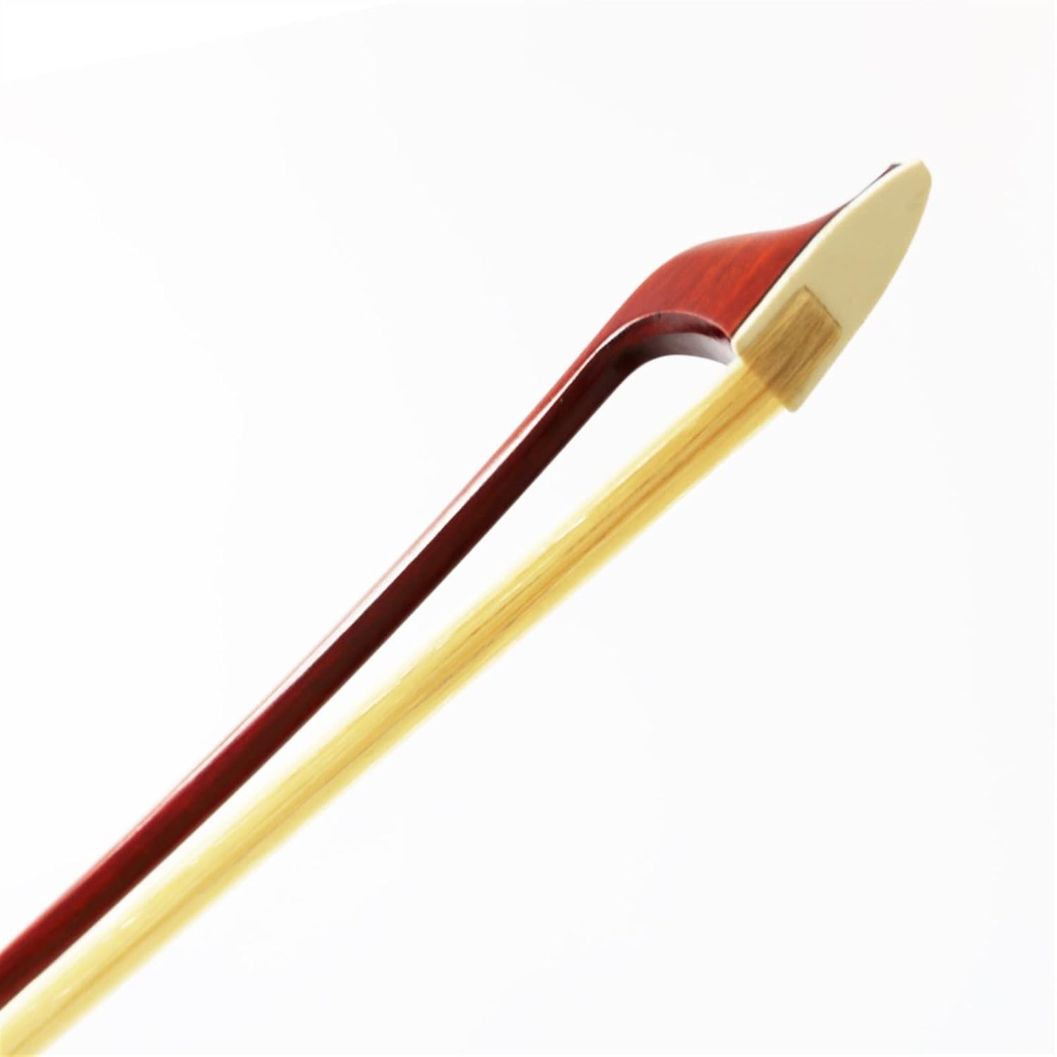 TSTS 4/4 Size Bass Bow Pernambuco Stick Natural Horsehair Ebony Frog Full Size Violin Bow