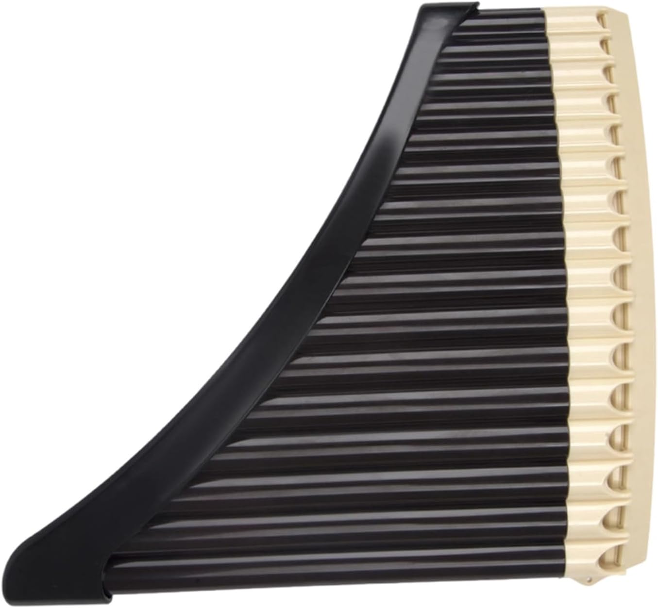 25 Pipe C Key Pan Flute 18 16 Hole Resin Curved Pan Flute With Bottom Support Wind Instrument(18 off brown)