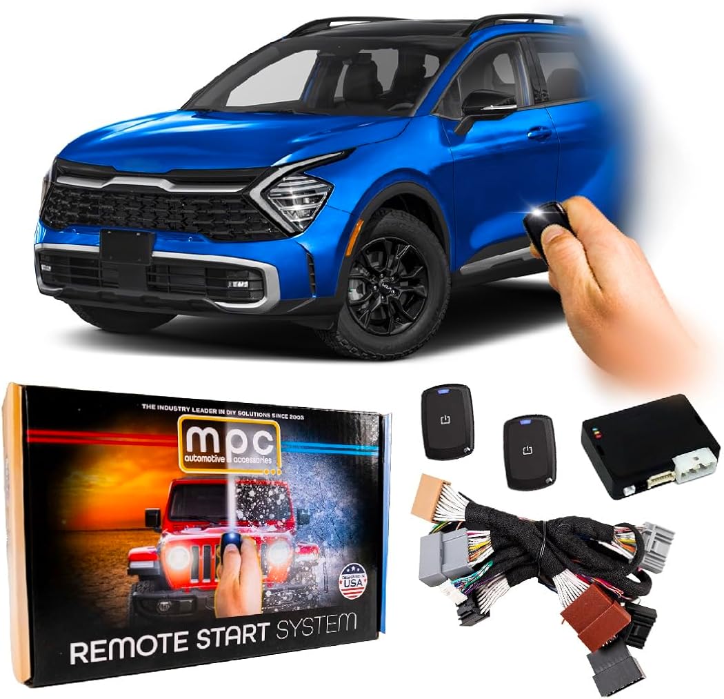 MPC Remote Start Kit Compatible with Kia Sportage 2020-2022 || Plug and Play || 1-Button Long Range Remotes || USA Tech Support
