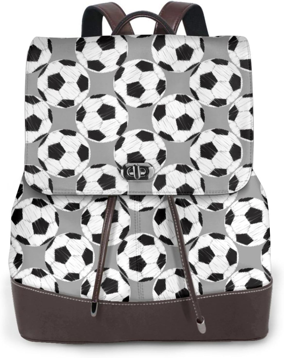 Football (Soccer) Balls for Womens Backpack Purse Microfiber PU Anti-theft Large Fashion Designer Travel Bag Ladies Shoulder Bags