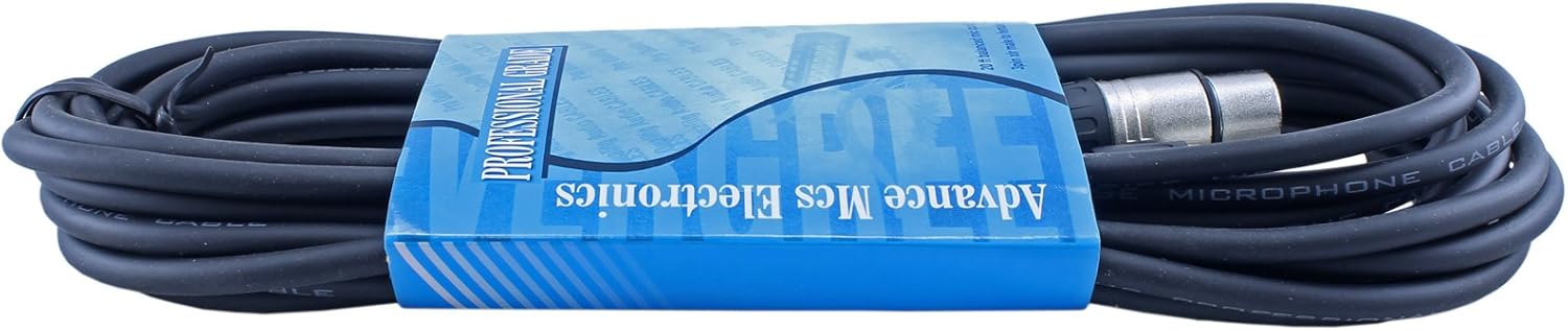 20 Pack 10 Foot Male to Female 3 Pin XLR Mic Cable