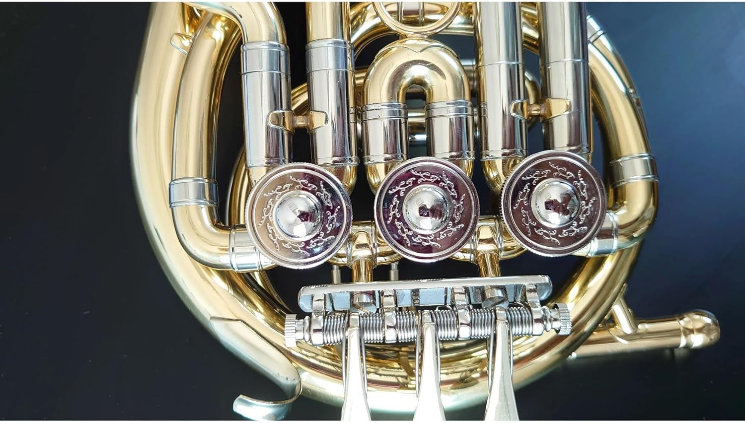 Brass French Horn 3-Key Single Piccolo French Horn For Beginners