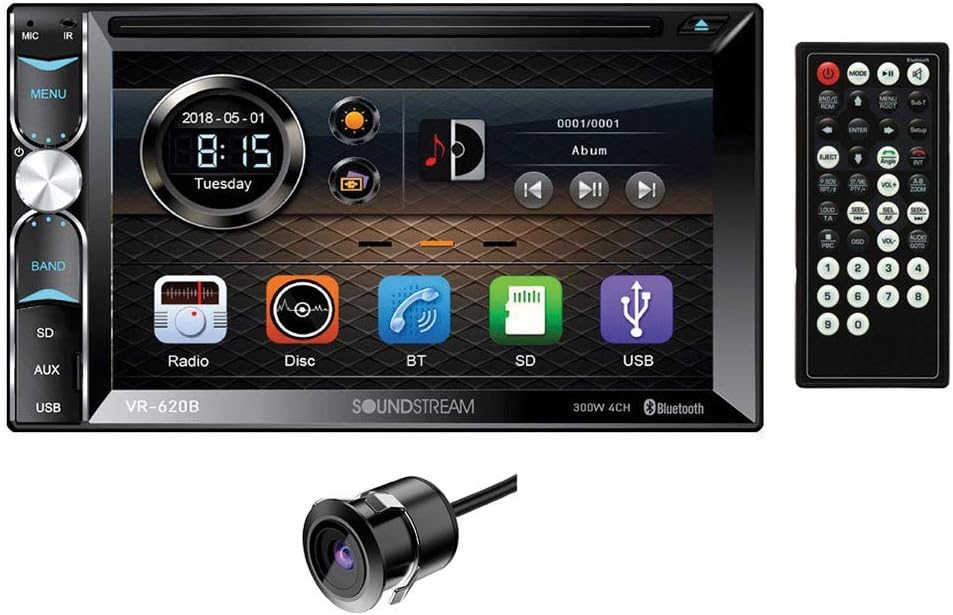 Soundstream VR620B 2-din Source Unit W/ Bluetooth & 6.2 Lcd