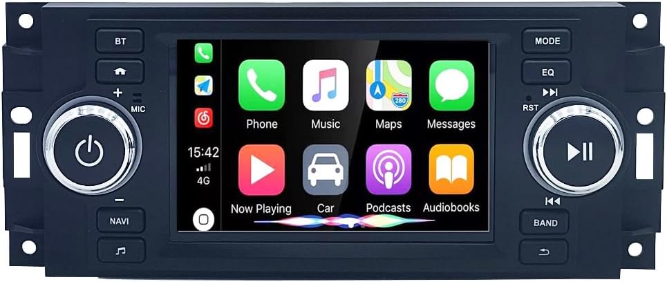 Car Stereo Radio for Dodge Ram 2006-2008 Dodge Durango 2005-2008 Dodge Charger Magnum Dakota,Chrysler 300C 2004-2007,Jeep Cherokee 05-07 Carplay Android Auto BT Head Unit