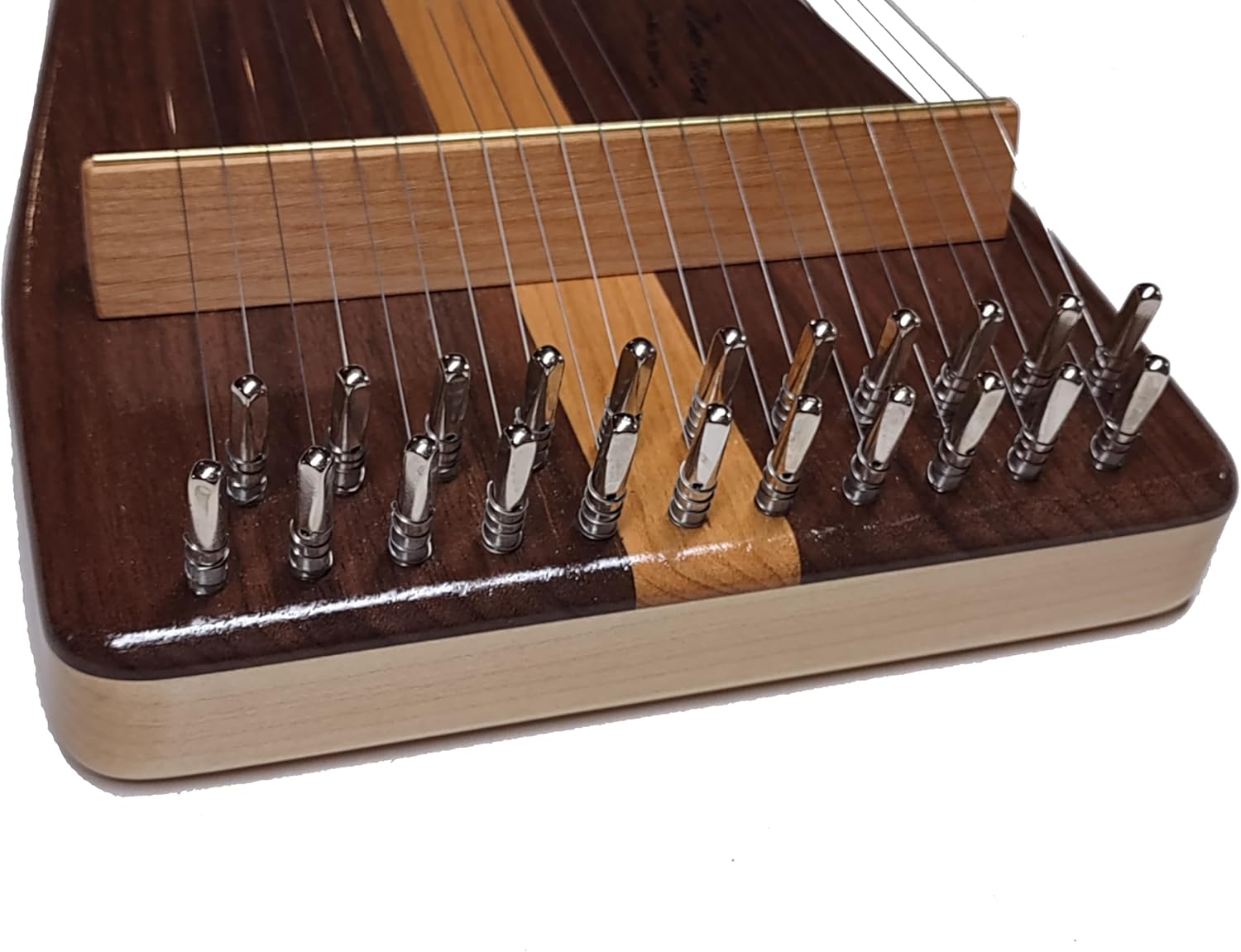 Bowed Psaltery Cherry with Black Walnut top and 22 strings