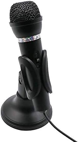 Microphone, Professional 3.5mm Jack Recording Condenser Microphone Compatible with PC, Laptop, Desktop Stand