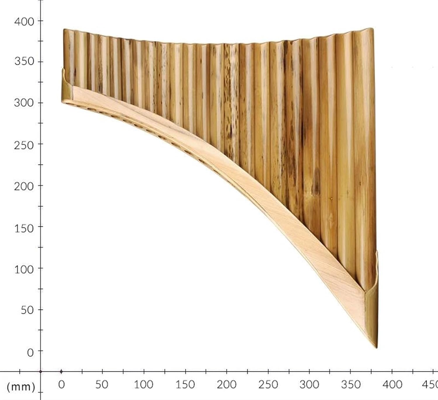 22/25 Pipes Panflute Pan Flute Panpipes C/G Key Handmade Woodwind Folk Musical Instrument (Color : 25-C-left)