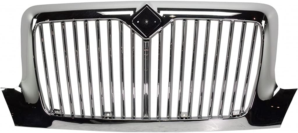Grille For International 4200/4300/4400 2002-2015 Chrome | Vertical Bar Insert