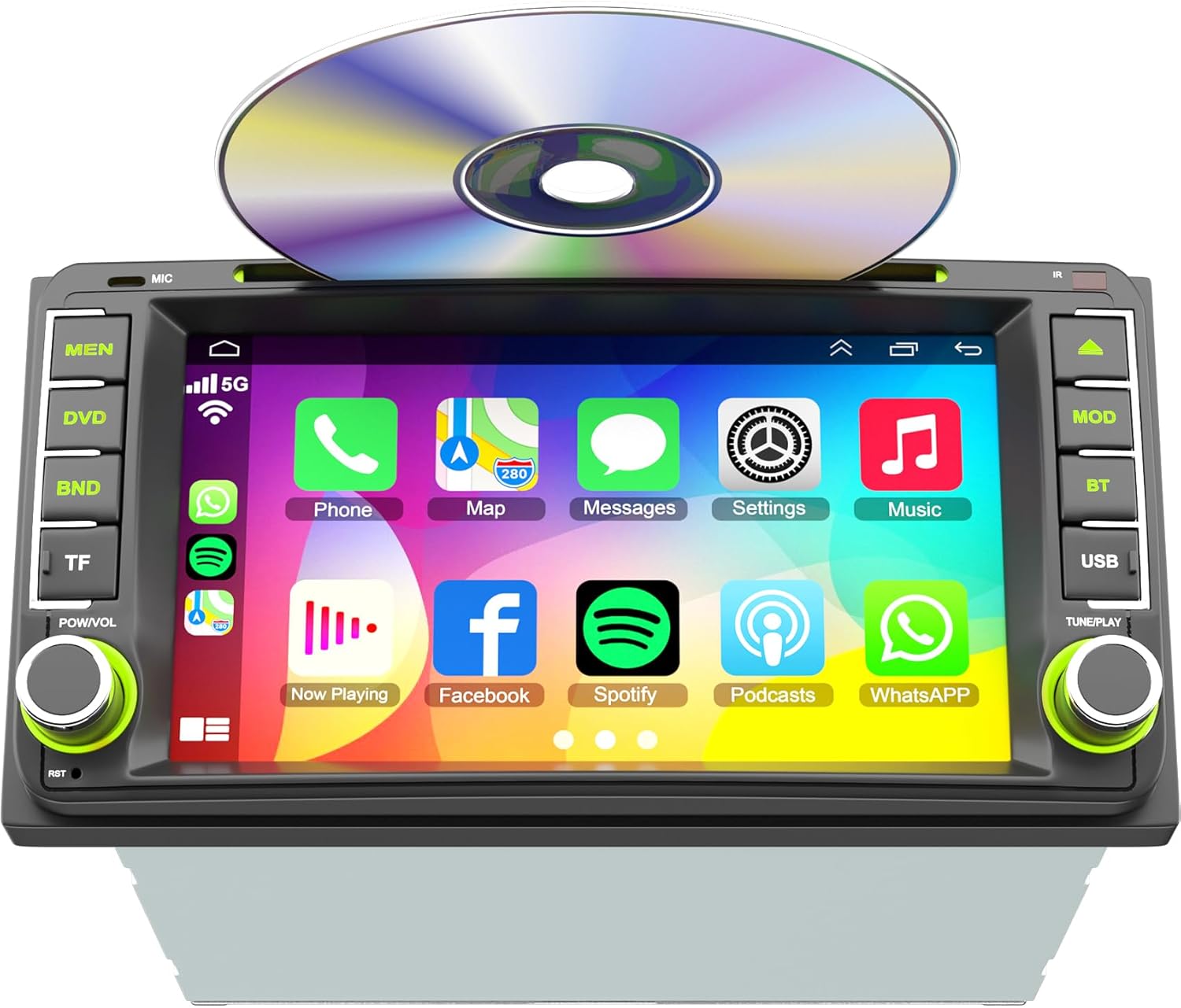 7 Inch Head Unit Car Radio for Scion FR-S 2013-2016,tC 2005-2016, xB 2004-2015, xD 2008-2014, Car Stereo with CD/DVD Player- CarPlay & Android Auto,Bluetooth & FM Radio