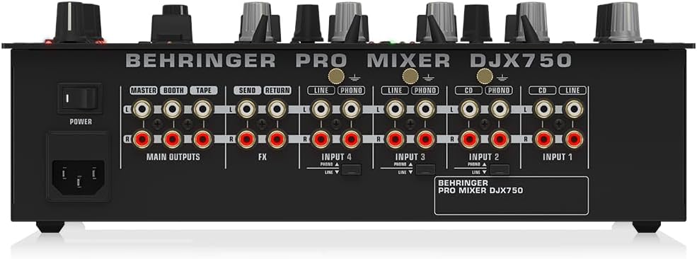 Behringer PRO MIXER DJX750 Professional 5-Channel DJ Mixer with Advanced Digital Effects and BPM Counter