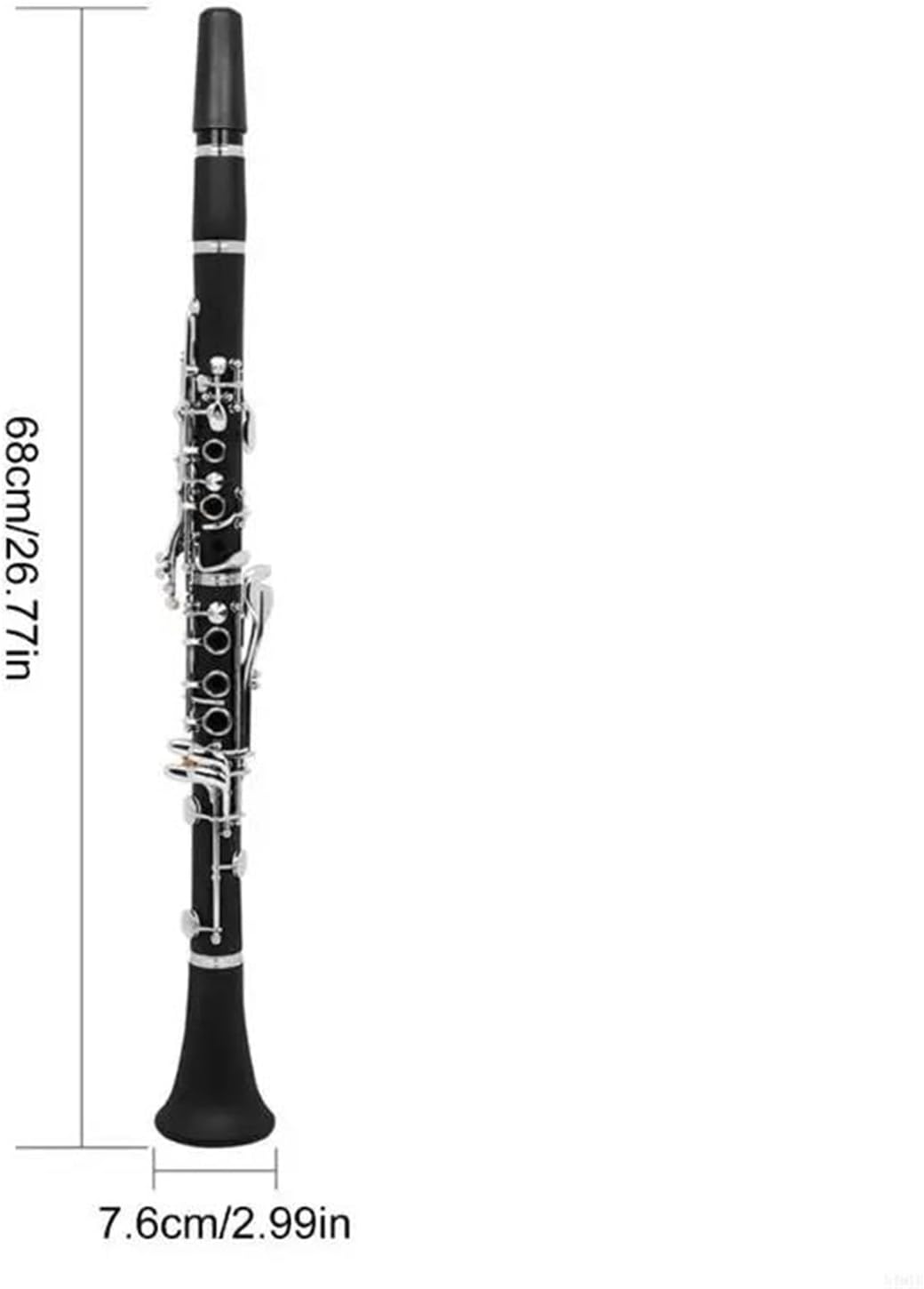 17 Keys Beginner Practice Bakelite Clarinet Woodwind Band Orchestra Musical Instrument