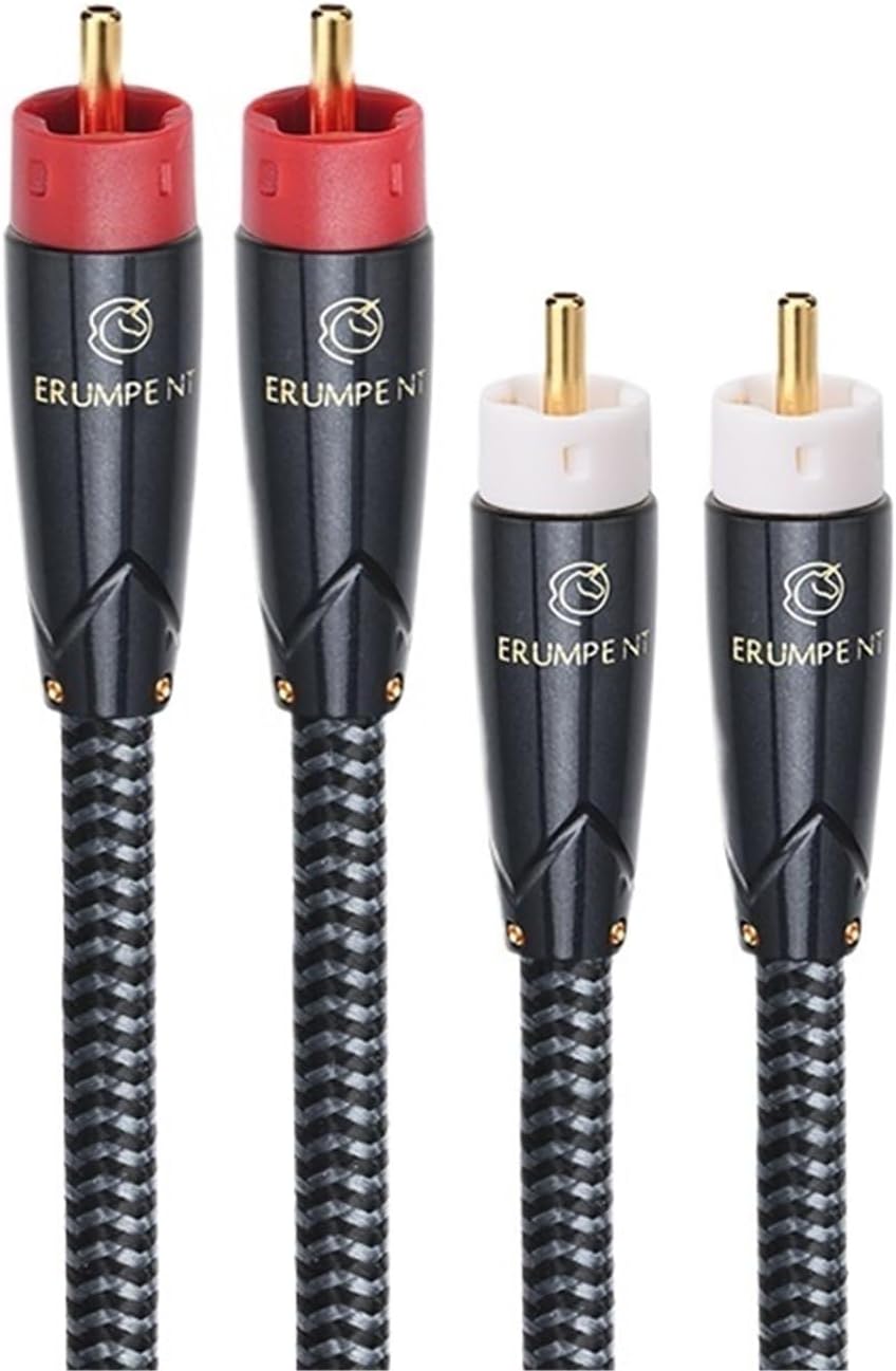 HiFi RCA Cable for Subwoofer Amplifier Mixer Square OCC 2RCA to 2RCA Male to Male Audio Cable(3.5 m)