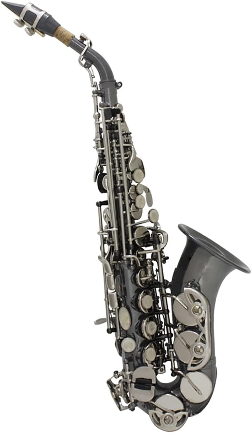 Saxophone Brass Nickel Plated Black Bb Tone B Flat Saxfone Woodwind Musical Instrument with Case Beginner Saxophone
