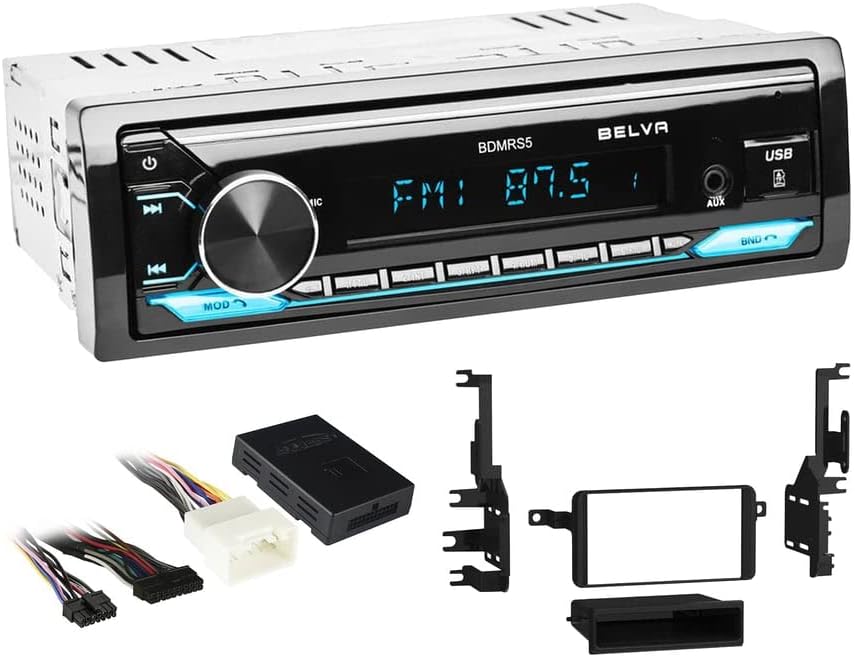 Single DIN Bluetooth Front SD/USB/AUX Car Stereo Upgrade for 2006 Toyota Tundra (Amplified)