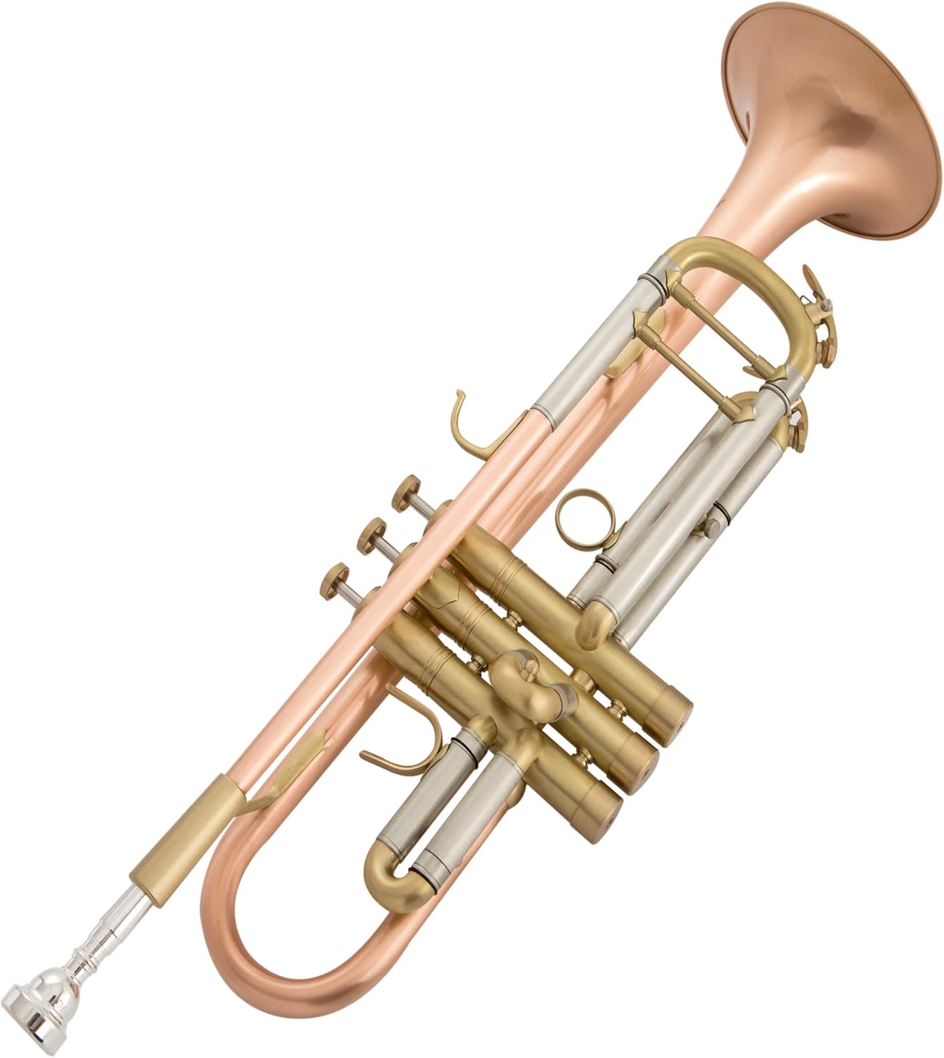 Singer's day SDTR-2019HD Heavy Duty Rose Brass Trumpet with Brushed Finish